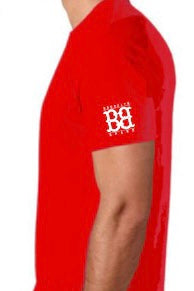 Image of BB Brand Tee Red white lettering