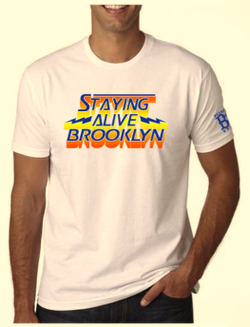 Image of Staying Alive Brooklyn Tee (White)