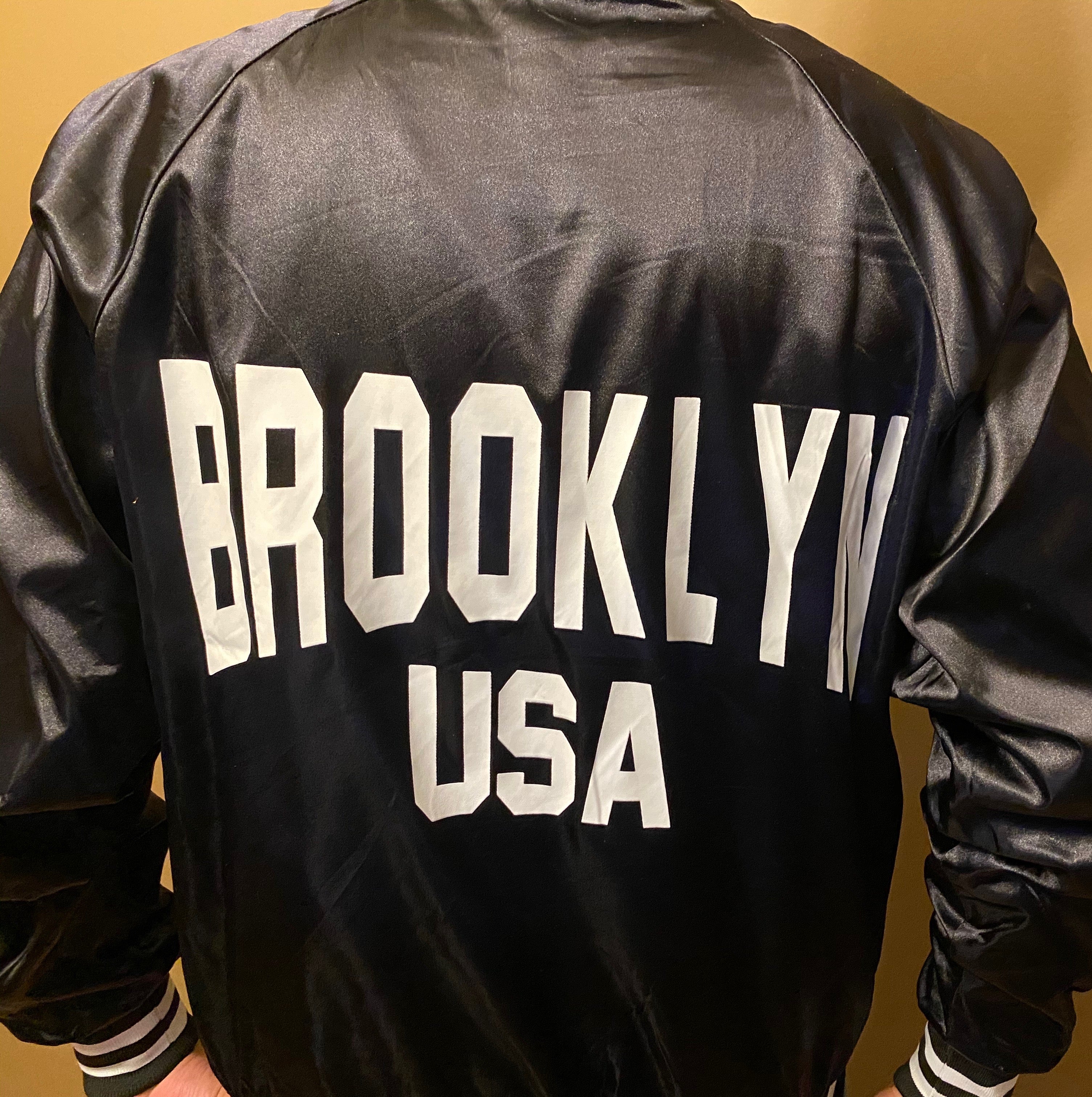 Satin Baseball Brooklyn USA Jacket