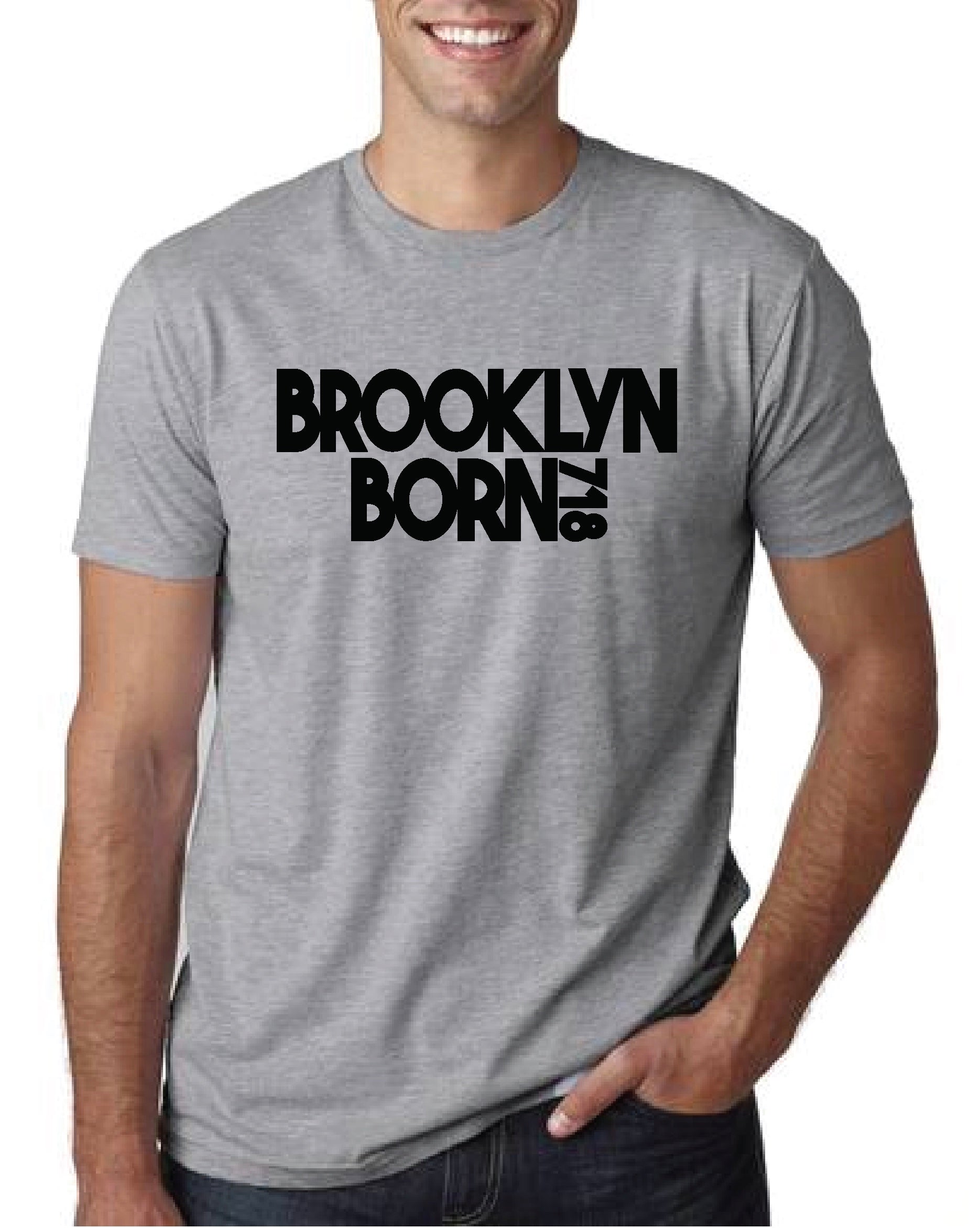 Image of Brooklyn Born 718 Men’s Tee
