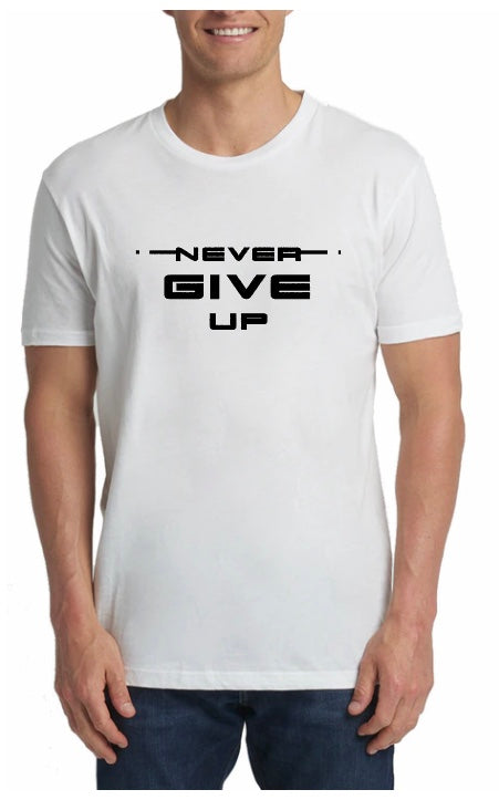 Never Give Up -Brooklyn Brand Men’s T-Shirt