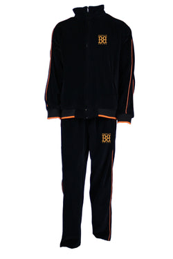 Brooklyn Brand Sweatsuit Velour (El Tigre) Zippered Jacket and Pants Pocket S
