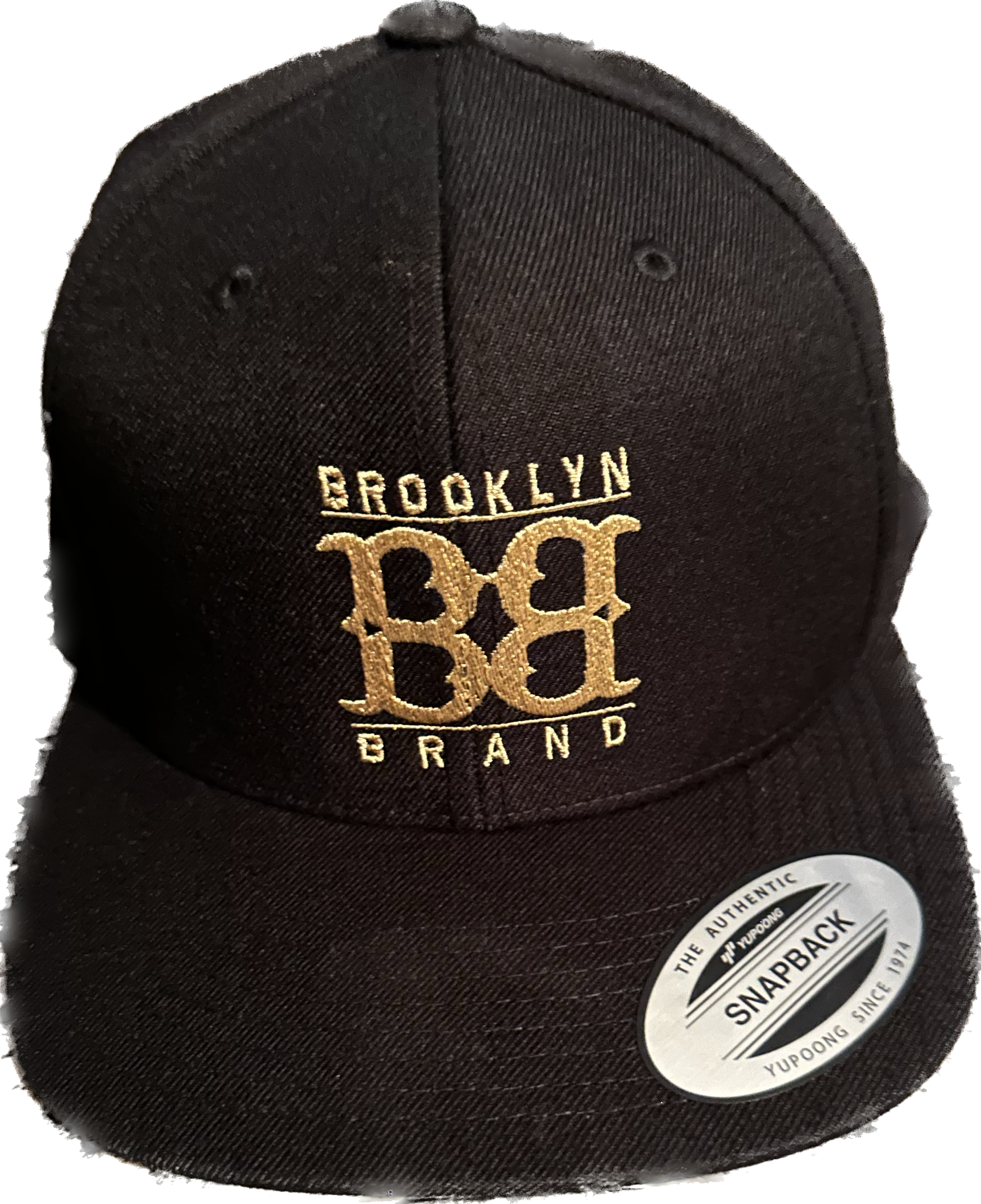 Brooklyn Brand Cap Black with Gold snapback