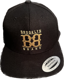 Image of Brooklyn Brand Cap Black with Gold snapback